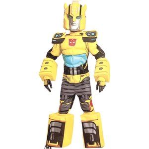 Transformers Kids Bumblebee Muscle Jumpsuit Mask Costume Small Medium Large